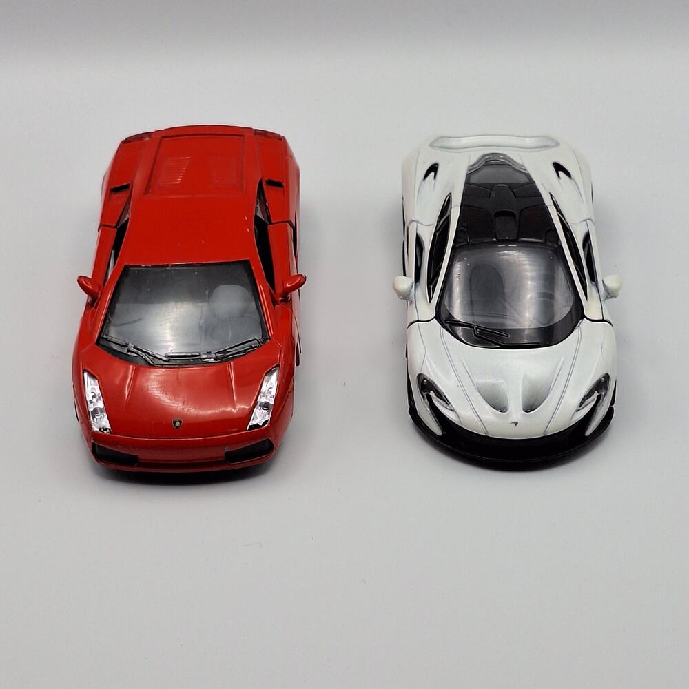 KinSmart Diecast Car Lot 1/32 Lamborghini Gallardo & 1/36 McLaren P1 Supercars